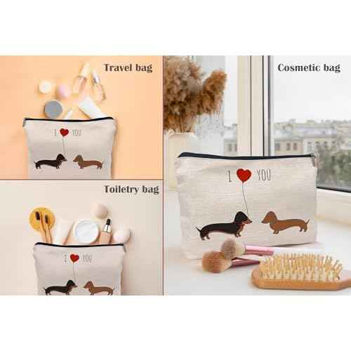 Dachshund Gifts: Makeup Bag, Wiener Dog Gifts for Women