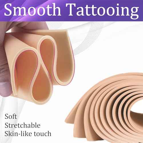 Tattoo Skin 3mm - Usiriy 10pcs Fake Skin 6x8" Practice Skin Thick Synthetic Skins Soft Skin Practice Pads Tattoo Supplies for Tattoo Artists and Beginners