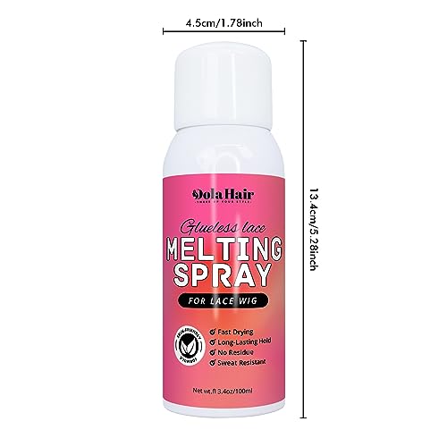 Dolahair Lace Glue Kit - Complete Set with Lace Tint Mousse, Wig Installation & Melting Spray(Medium Brown)