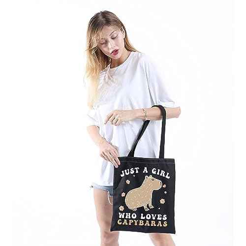 Capybara Lover Accessories Giant Cavy Rodent Gift Animals Theme Gift Just Who Loves Capybaras Cosmetic Bag
