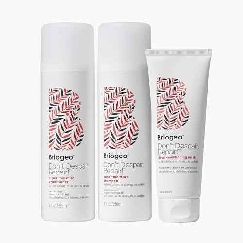 Briogeo Don't Despair, Repair! Hair Repair Reset Minis Kit, Repairs Dry, Damaged or Color Treated Hair, Vegan, Phalate & Paraben-Free, Travel Kit