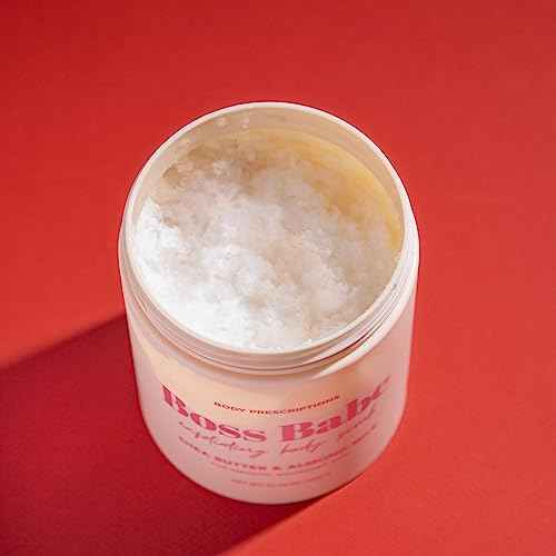 Body Prescriptions Exfoliating Body Scrub ? Body Cleanser for Nourished, Ultra-Smooth Skin, Shea Butter and Almond Milk