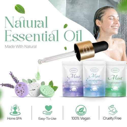 Shower Steamers Aromatherapy 18 Pack Gifts for Women Birthday Christmas Stocking Stuffers White Elephant Natural Essential Oils Stress Relief Mint Lavender Relaxation for Mom her him Men Teens Adults