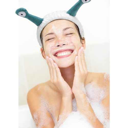 Canitor Snail Spa Headband Wrist Bands - Cute Animal Hair Accessories for Face Wash, Makeup Removal, and Skincare - Fun Gifts for Women and Girls