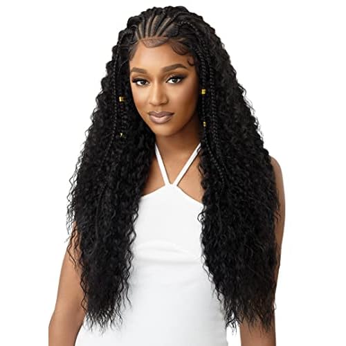 Outre 13x4 Hand Tied Lace Frontal Wig - STITCH BRAID RIPPLE WAVE 30" (1)