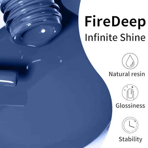 Gel Nail Polish,0.54 Fl Oz Large Bottle Blueberry Blue Soak Off UV LED Nail Gel Polish Autumn Winter Nail Art Starter Manicure Salon DIY at Home 1Pcs