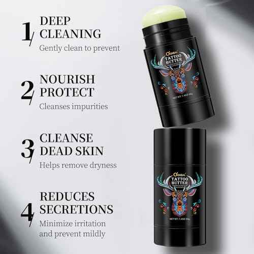 Tattoo Aftercare Butter Balm,Natural Organic Tattoo Cream Moisturizer for Old & New Tattoos Healing Brightener Color Enhance