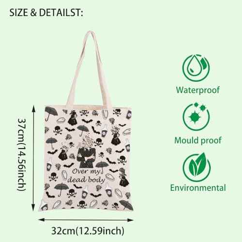 FOTAP TV Show Inspired Makeup Bag TV Show Movie Merch Cosmetic Bag AD Fans Gift Over my dead body Makeup Bag (dead body tote)