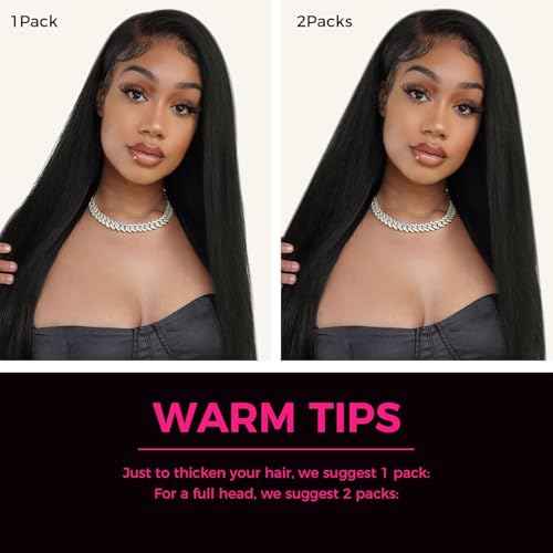 Nvnvdij Straight Clip in Hair Extensions Human Hair 8pcs Per Set with 18Clips Double Weft Clip in Human Hair Extensions Natural Black Color For Women (14 Inch, Straight Hair)
