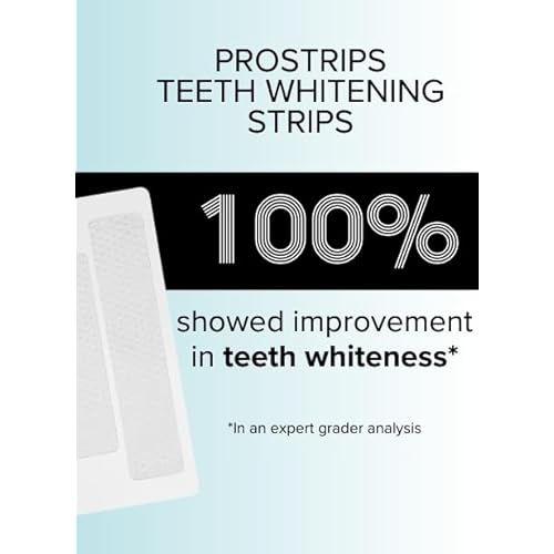 Prostrips - 12 Shades Whiter Teeth - 56 Enamel Safe REMINERALIZING Gentle Strips ? 97% Had No Sensitivity - Bonus Size