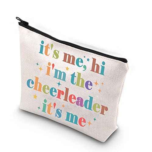 Cheerleader Zipper Makeup Bag It's Me, Hi I'm The Cheerleader It's Me Bag Cheerleading Teammate Gift (cheerleader)