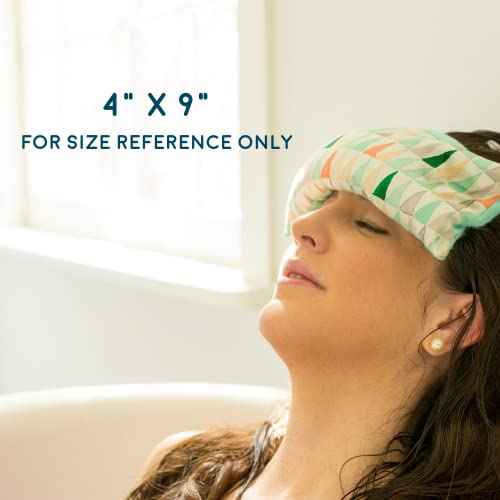 Hot Cold Pack Reusable and Microwavable Heating Pad with Flax Seed and Dried Herbs, Ice Pack, Aromatherapy Heat Pack