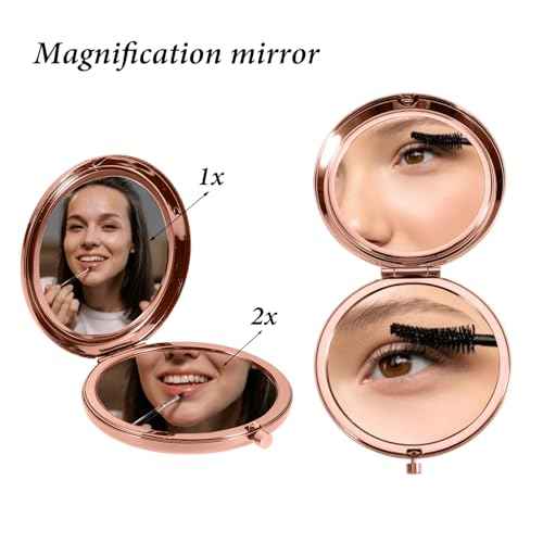 Graduation Gifts for Her, Travel Compact Mirror, Inspirational Gifts for Women Daughter Best Friend Sister Graduation Party Decorations for Graduates College, Class of 2025 Graduation Mirror