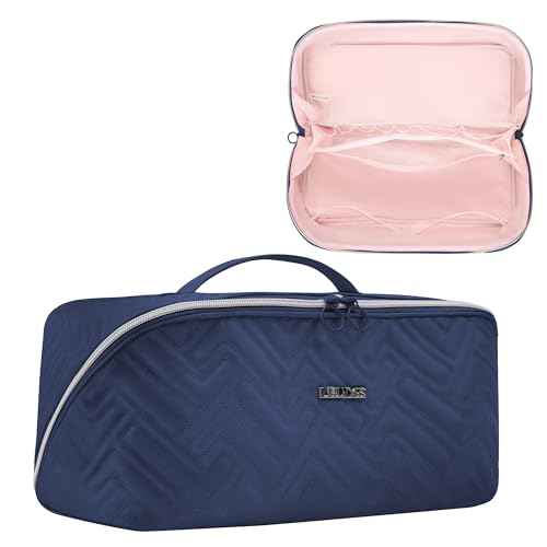 Leudes Hair Tools Travel Bag for Shark Flexstyle Portable Shark Hair Air Wrap Dryer Case (Navy Blue)