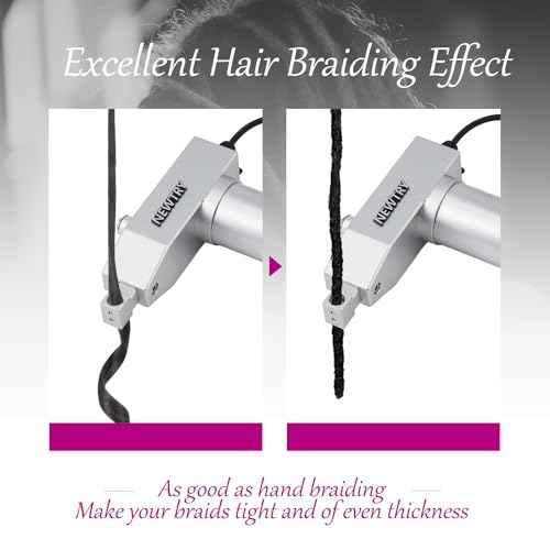 NEWTRY Dreadlocks Machine for Dreadlocks Extensions Creation, Fast & Easy DIY Portable Dreadlocks Maker, Automatic Loc Machine with Multiple Tools