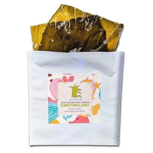 Cellulite Reduction Anti-Aging Natural Seaweed Patches Fortified With Caffeine And Retinol, Combat Sagging, Body Fat Deposits, Made in USA