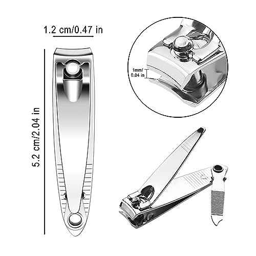200 Pack Stainless Steel Nail Clippers Bulk, Bulk Nail Clippers with File for Homeless Individually Wrapped, for Homeless,Shelter, Air Bnb, Hotel (200 PCS)