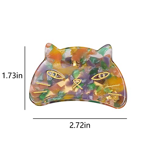 Cute Cat Hair Clips,Claw Clips for Girls,Acetate Hair Clips for Women,S4