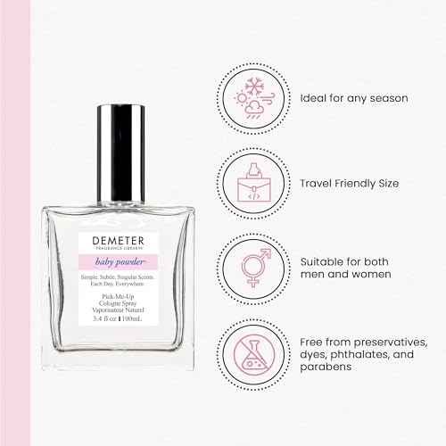 DEMETER 3.4oz Cologne Spray - Baby Powder