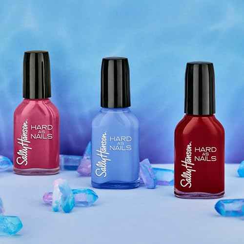 Sally Hansen Hard as Nails, Garnet Attention, Long Lasting, Chip Resistant, Opaque, Shiny Red Nail Polish