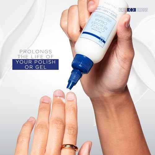 Blue Cross Cuticle Remover Cream for Dry Damaged Cuticles, Moisturizing Cuticle Softener for Nails, Professional Nail Care for Dry Manicures, Brittle Hang Nails, Made in USA, 2oz