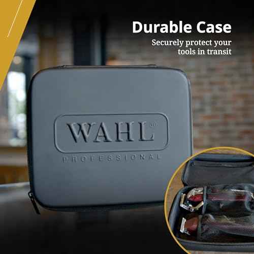 Wahl Professional Travel Storage Case Durable Compact With Secure Zipper For Grooming Tools
