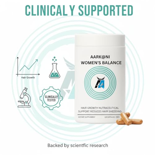 Aarkani Women's Hair Balance Supplements, Hair growth, Ages 45+, Clinically Shown to Enhance Hair Thickness and Scalp Health, Dermatologist Approved ? 30 days Supply