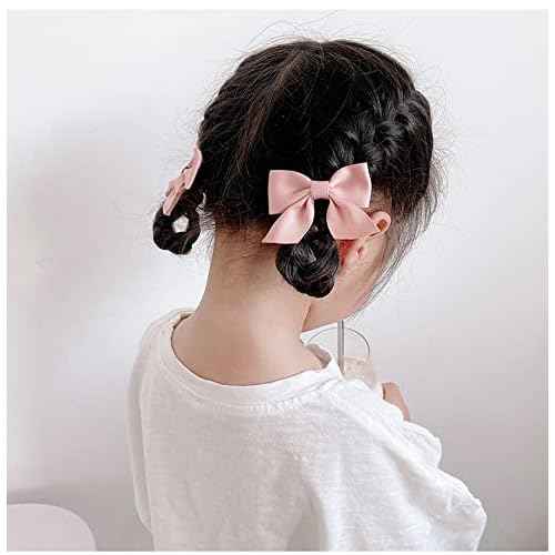 Cute Pink Bowknot Hair Barrettes and Accessories for Little Girls, 2pcs