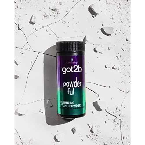 Got2B Schwarzkopf Powder'ful Unisex Root Hair Styling Powder, For Instant Volume and Root Boost, Vegan, 10g