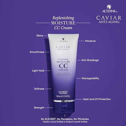 CAVIAR Anti-Aging Replenishing Moisture CC Cream |10-in-1 Hair Protection & Treatment Cream | Nourishes, Restores & Hydrates