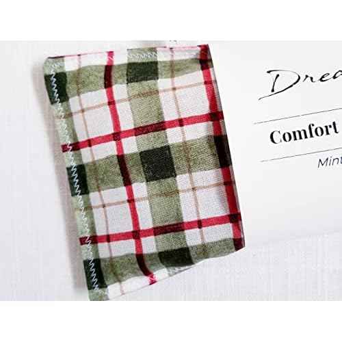 Eye Pillow with Flaxseed, Eucalyptus & Mint, Small Heat and Cold Therapy Pad, Caregiver Gift, Eco-Friendly Ingredients, Microwavable Sinus and Headache Mask - Windowpane Plaid