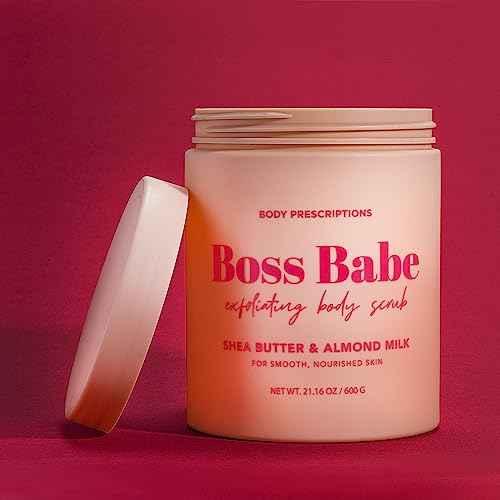 Body Prescriptions Exfoliating Body Scrub ? Body Cleanser for Nourished, Ultra-Smooth Skin, Shea Butter and Almond Milk