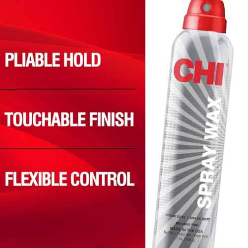 CHI Spray Wax, Hair Spray For Creating Textured Looks That Last, Leaves A Touchable Finish, Sulfate, Paraben & Cruelty-Free, 7 Oz
