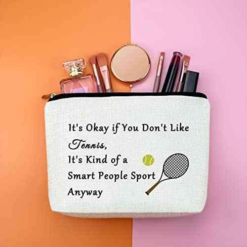 Funny Tennis Lover Gift Makeup Bag Tennis Player Gift Cosmetic Bag Tennis Bag Inspirational Gift For Tennis Player Tennis Gifts For Her Graduation Gift For Tennis Girl Cosmetic Pouch Christmas Gift