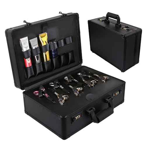 Professional Barber Supplies Case for Barber,Portable Barber Travel Carrying Case for Hair Stylist& Pet Groomer,Multi-Space Design, Sturdy, Large-Capacity Mobile Barber Stations