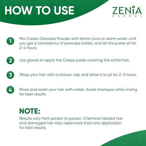 Zenia 100% Pure Neutral Henna Powder (Cassia Obovata) | 7oz (200g) | Colorless Henna for Hair | Natural Hair Conditioner | for Silky, Soft & Shiny Hair