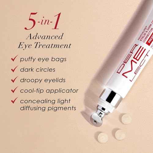 Dermelect Revitalite Eyelid & Dark Circle Corrector- Professional Strength, Anti-Aging Eye Cream with Peptides, Brightening & Tightening Ingredients- Dark Circles, Puffiness, Droopy Eyelids & Wrinkles