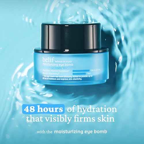 belif Peptide Eye Bomb, Anti-Aging Eye Cream for Wrinkles, Fine Lines, Crow¡¯s Feet & Eye Bags, 48hr Hydration with Ceramide, Squalane, Caffeine, Dermatologist-Tested Korean Skincare, 0.84 fl.oz