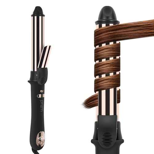 Prizm 1.25inch/32mm Automatic Curling Iron for Big Curler, Rotating Curling Wand Up to 450¡ÆF, LCD Display, Auto-Shut Off & Dual Voltage, Negative Ion