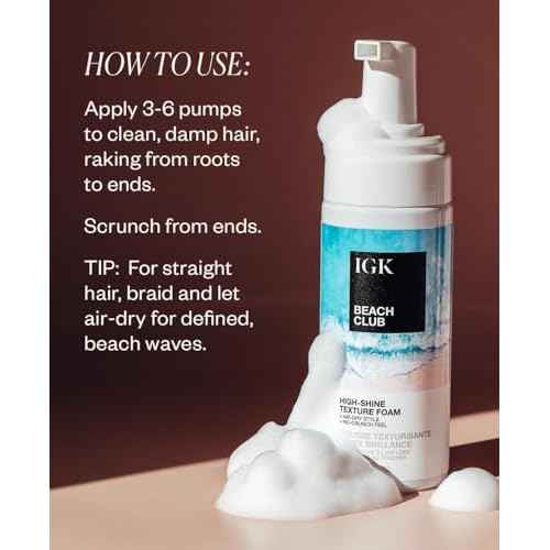 IGK BEACH CLUB High-Shine Texture Foam