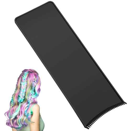 1 PCS Highlighting Board, Balayage Board Hair Coloring Paddle Balayage Highlighting Boards with Teeth, Hair Dye Tools Highlighting-Paddle for Barber Salon Hairstylist Hair-Dying Tools, Black