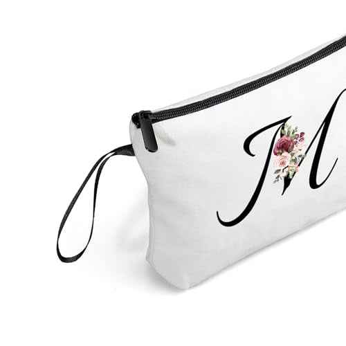 Women Gifts for Birthday,Unique Gifts for Women, age Gifts,Sister Gifts,Friends Gifts,Makeup Bag with Mirror,Birthday Gifts for Friends Female,Personalized Gifts,Mothers day Gifts,Letter M