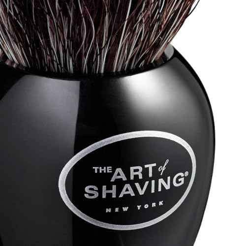 The Art of Shaving Original Shaving Brush - Pure Black ? Features Premium Synthetic Fibers For a Rich, Foamy, Lather