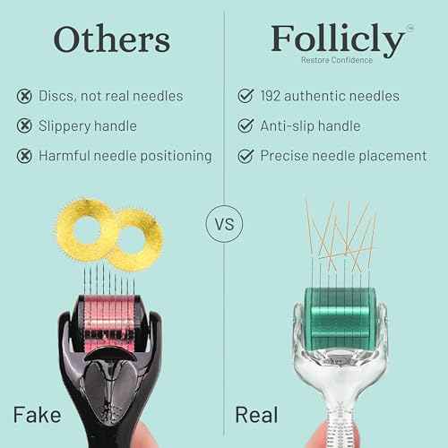 Derma Roller for Women ? Professional Microneedling Tool for Hair, Skin & Face ? 192 Authentic Titanium Microneedles ? Premium At Home Beauty Care ? Includes Free Protective Storage Case