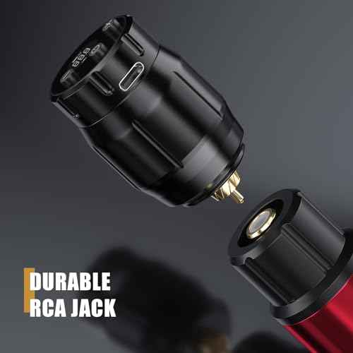 Wireless Tattoo Power Supply Rechargeable Cordless Tattoo Battery Pack 1500mAh RCA Connector LED Digital Display for Rotary Tattoo Pen Machine