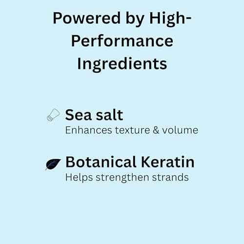 Morfose Ossion Premium Barber Line Sea Salt Spray, Texturizing Hair Spray for Men, Adds Volume, Matte Finish & Natural Hold ? Effortless Beach Hair Look, 8.45 Fl. Oz