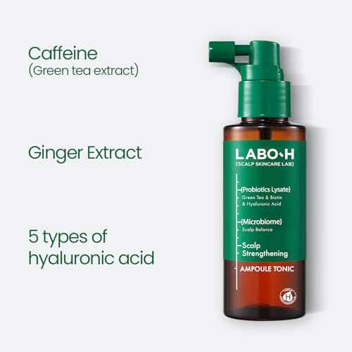 Scalp Strengthening Spray for Hair Growth & Anti-Loss | Vegan Tonic Serum, Instant Cooling & Soothing with Rosemary and Peppermint Oil, Sulfate Free, Korean, 3.38 Fl oz.