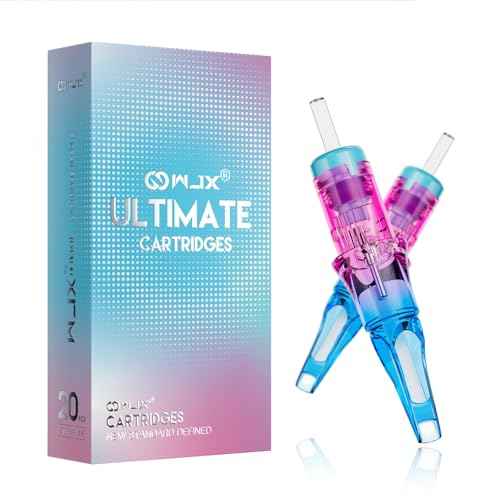 Wjx Ultimate Tattoo Needles 1015RM (20Pcs/Box) Disposable Professional Tattoo Cartridge Needles Precision Round Magnum Fit in Different Tattoo Machines