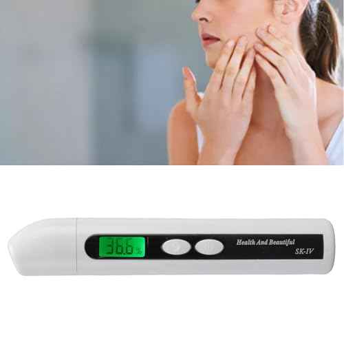 Skin Hydration Tester Meter Digital LCD Display Backlight for Care Analysis Hydration Detector Digital Skin Oil Tester Skin Hydration Tester Skin Hydration Meter