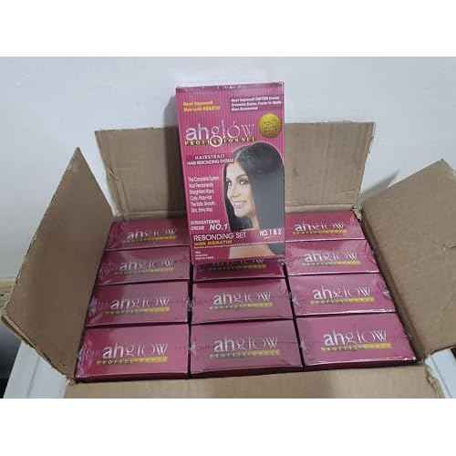 Hair Straightening and Rebonding System with KERATIN. Extra Strength Formula. The Complete System that Straightens Wavy, Curly, Frizzy Hair the Smooth, Silky, Shiny Way! 165 gram pouches